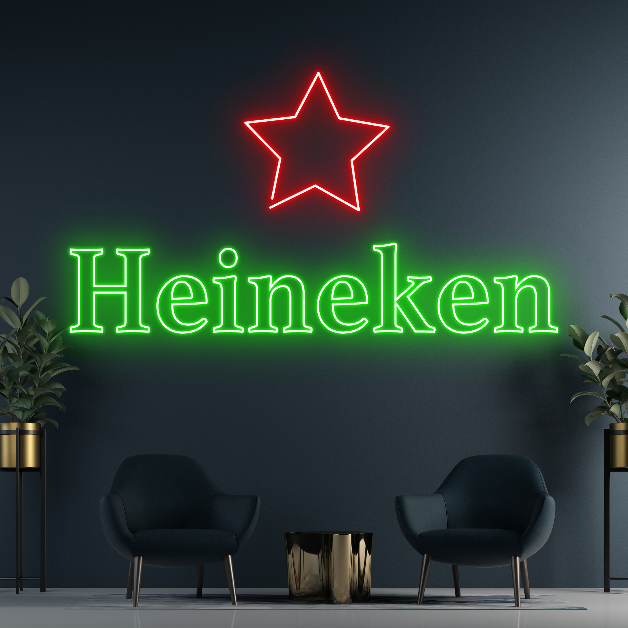 Glow Neon - Wholesale Neon Sign - Heineken Beer Neon Signs, Bar Pub Long-lasting Decor0