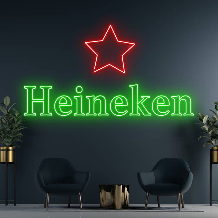 Glow Neon - Wholesale Neon Sign - Heineken Beer Neon Signs, Bar Pub Long-lasting Decor