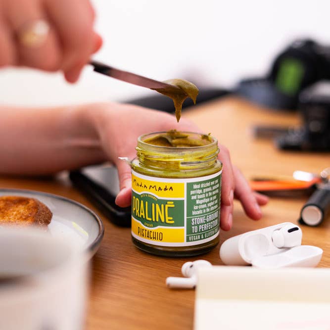 Mada Mada – Großhandel Nussbutter – Pistazien-Pralinenaufstrich — 67% iranische Pistazien1