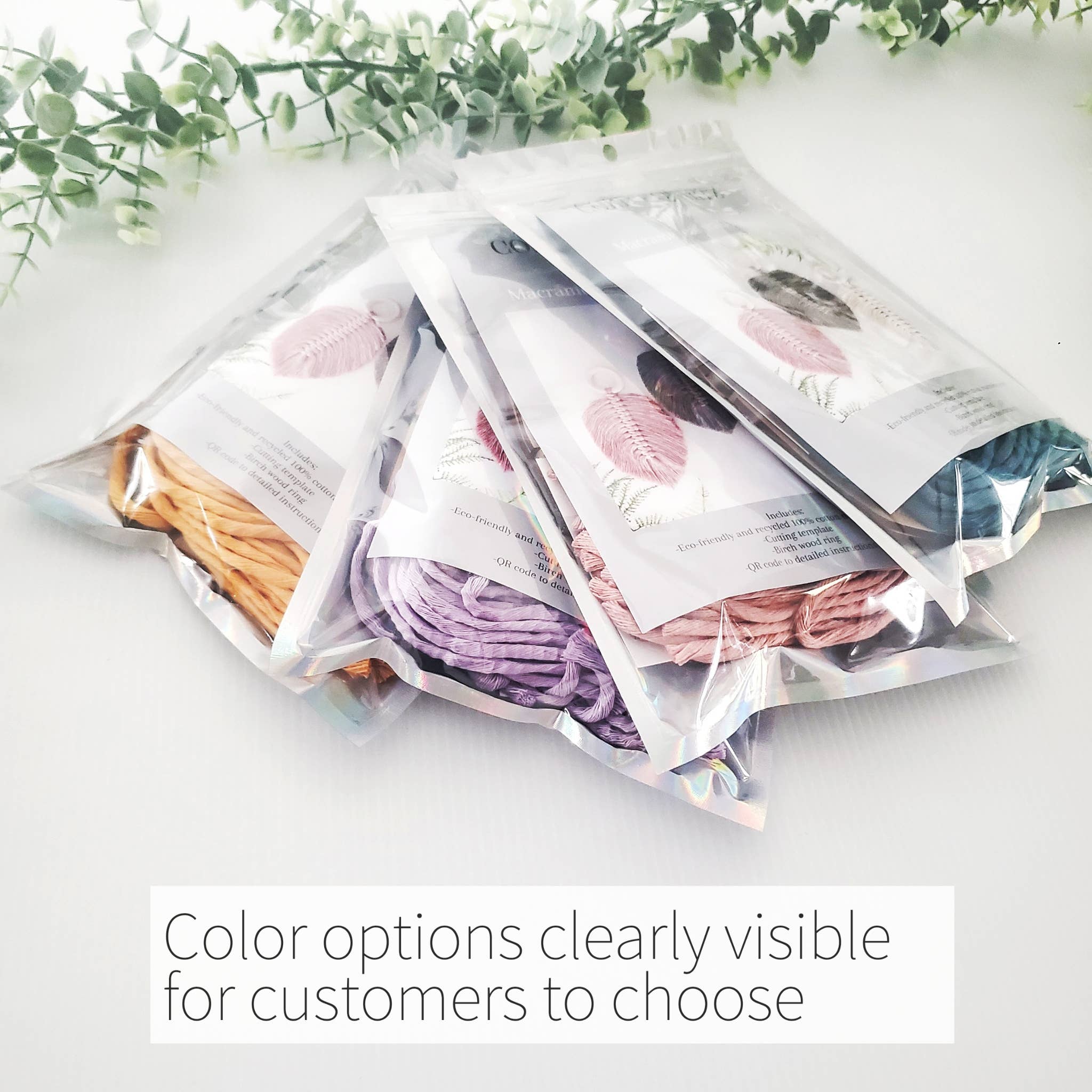 Cord + Quartz – Großhandel Bastelset – Makramee-Blatt-Set zum Selbermachen. Perfekt für den Weiterverkauf.4