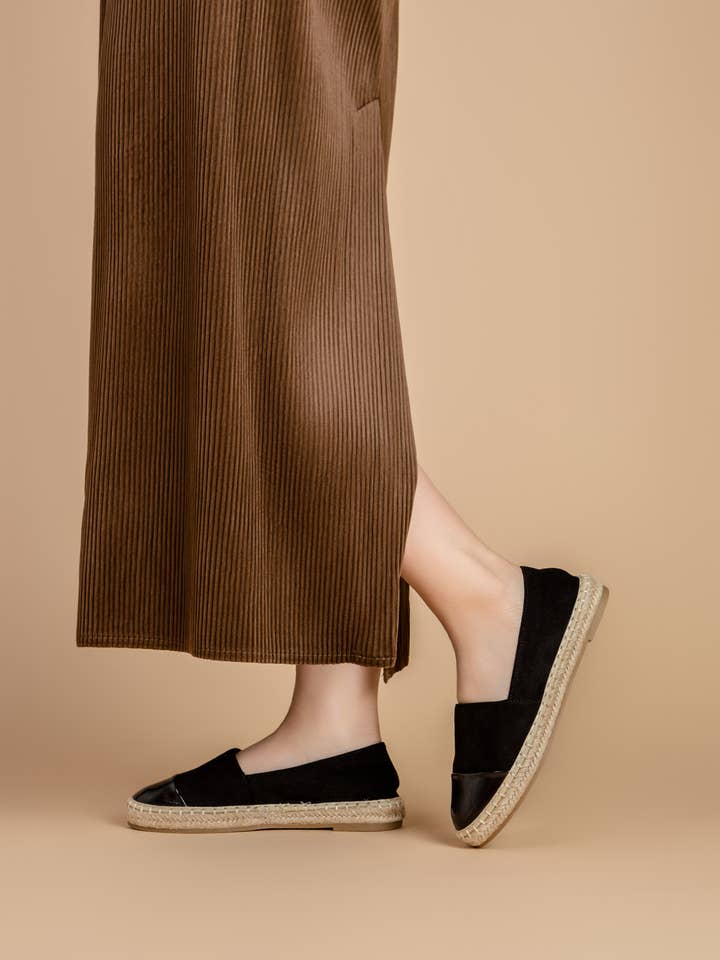 Espadriller i mocka kamel för wholesale av LADY GLORY