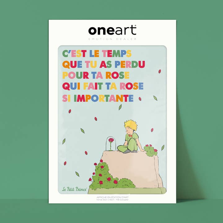 Muestra El Principito en Color, Rosa 30x40 en - LPPC004 para venta al por mayor de Oneart