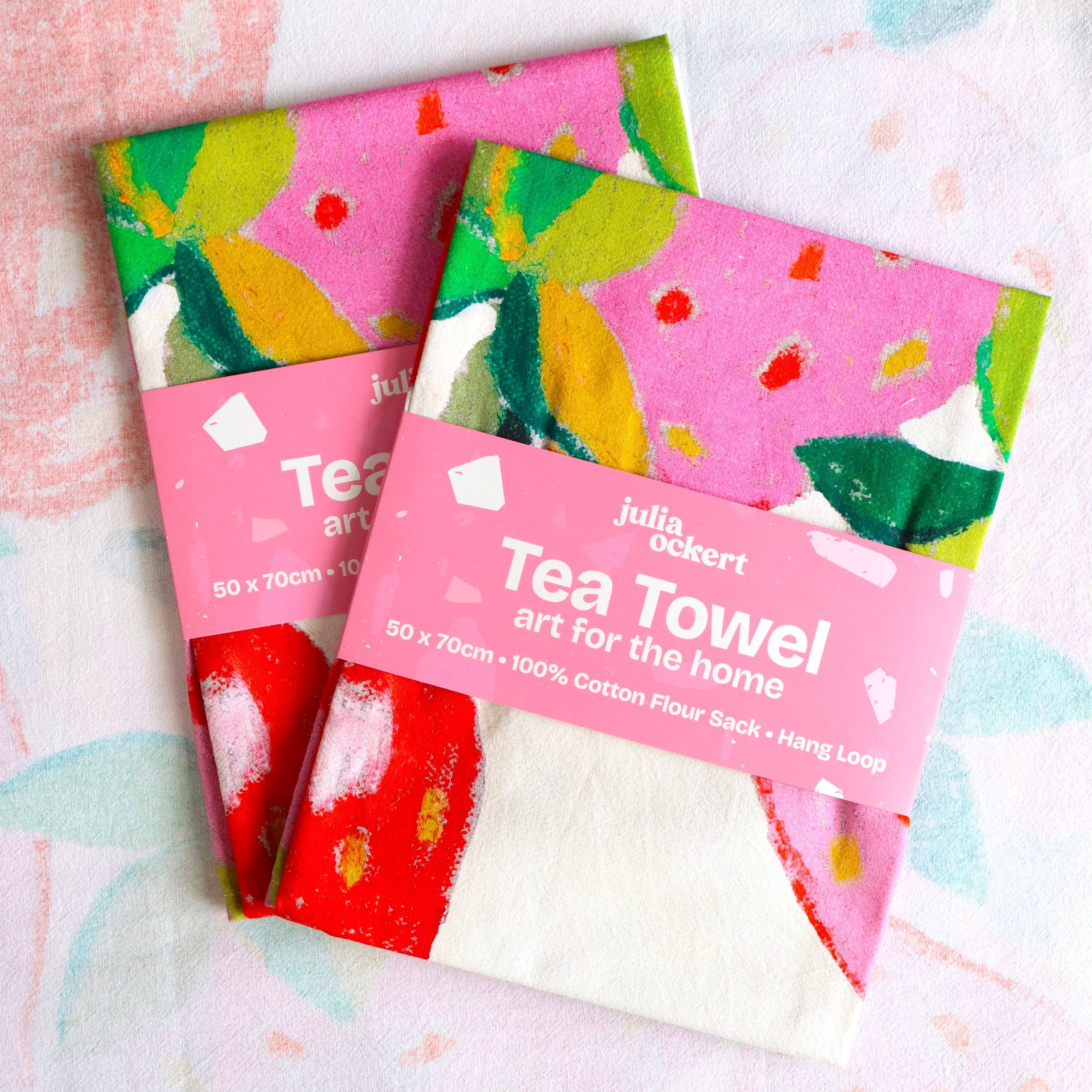Julia Ockert - Wholesale Tea Towel - Strawberries Tea Towel - Dopamine Decor - Home Decor Gift5
