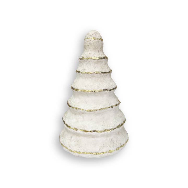 French Graffiti - Wholesale Christmas Decoration - White Paper Mache Trees