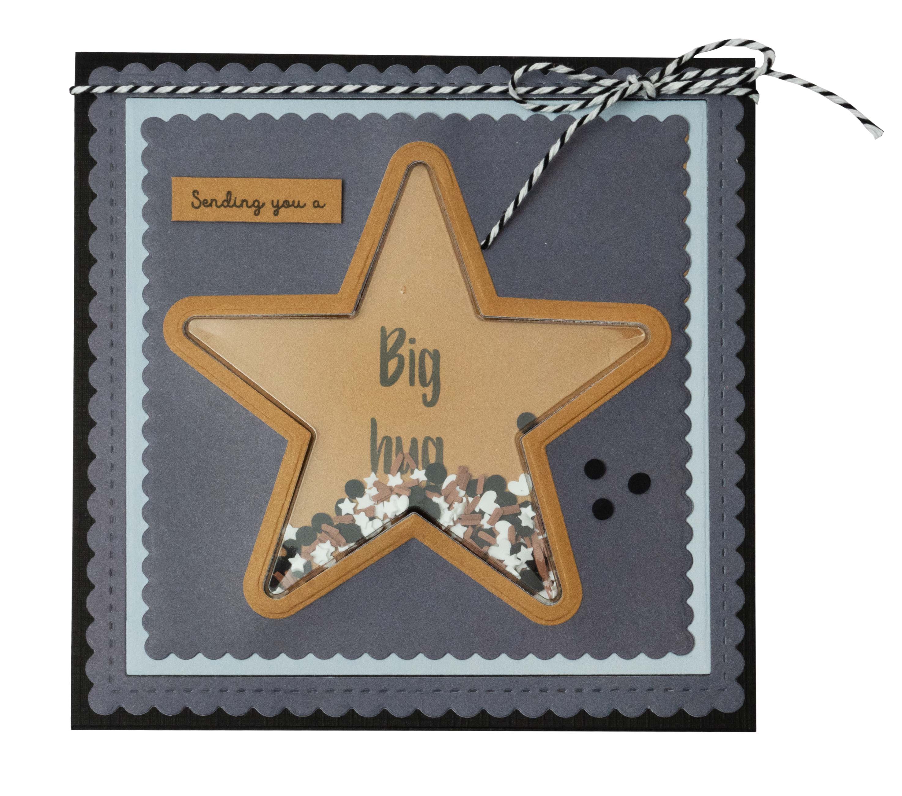 Ecstasy Crafts Distributing – Großhandel Bastelzubehör – SL Shaker Blister Big Star Essentials 90x85x6mm 10 Stück Nr.071