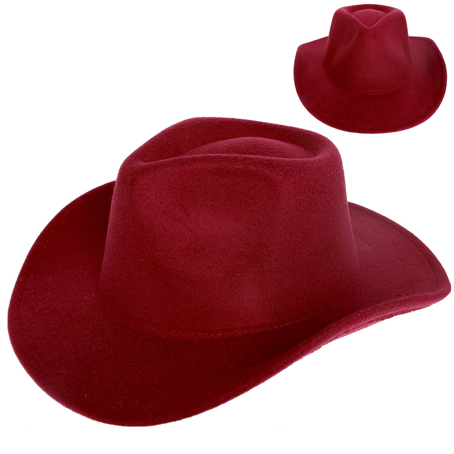 SP Sophia Collection - Wholesale Cowboy Hat - Women's - Fashion Western Felt Wide Up Brim Cowboy Hat 9