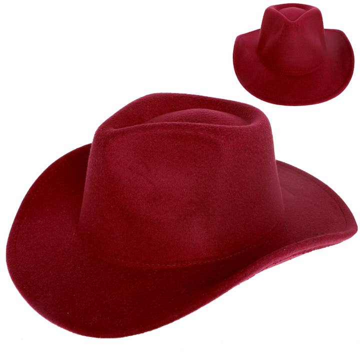 SP Sophia Collection - Wholesale Cowboy Hat - Women's - Fashion Western Felt Wide Up Brim Cowboy Hat 9