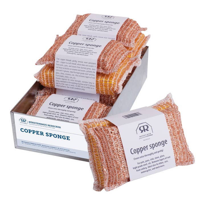 Redecker Copper Sponge Set 2PC 6/CDU English for wholesale by Port-Style Enterprises Inc.