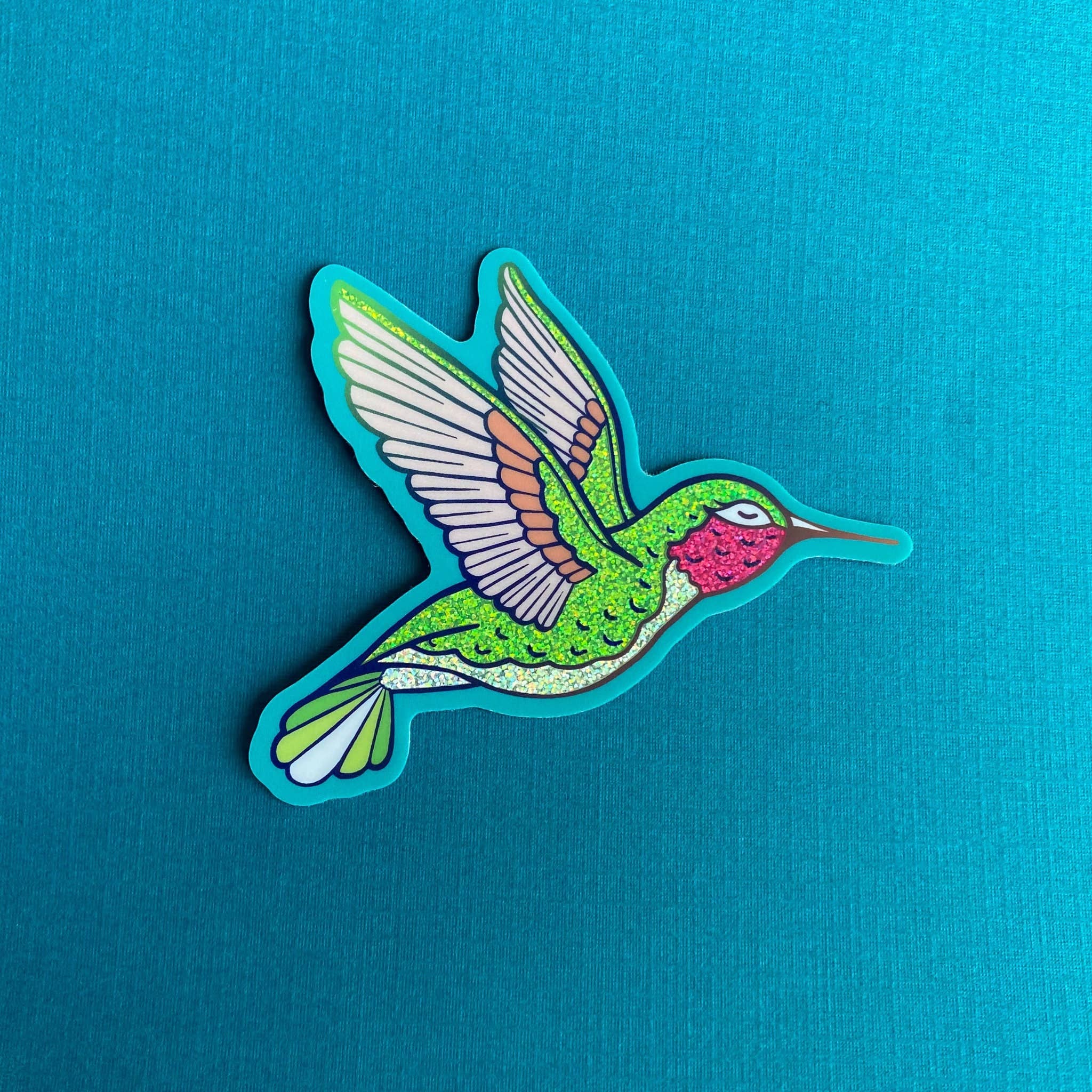 Chelzart - Wholesale Sticker - Hummingbird Sticker Rainbow Glitter | Hummingbird l Decal2