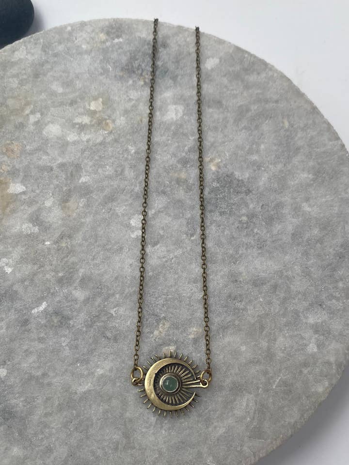 Collana Eclipse con avventurina per la vendita all'ingrosso da parte di Modern Madini