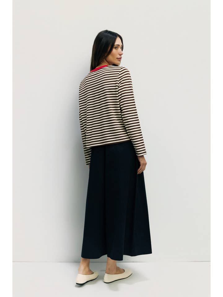 MOD REF - Wholesale T-Shirt - Women's - The Kathleen Top | Women's Striped Long Sleeve T-Shirt
29