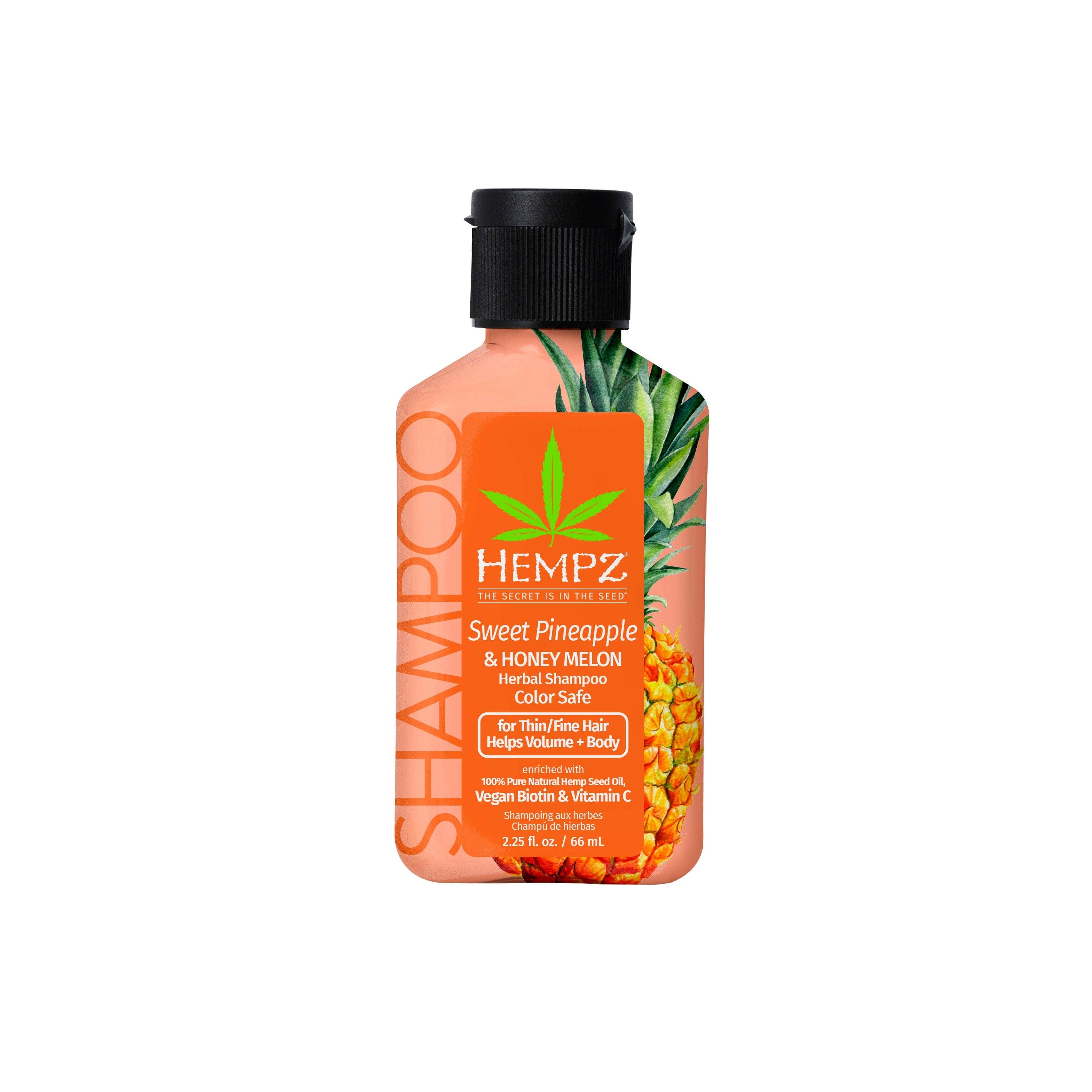 Hempz UK - Venta al por mayor Champús para el cabello - Champú herbal de piña dulce y melón con biotina vegana y vitamina C para cabello fino/fino0