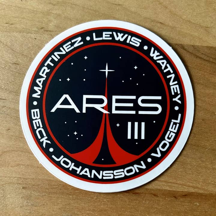 Autocollant de la mission Arès III pour la vente par Red Planet Resorts LLC