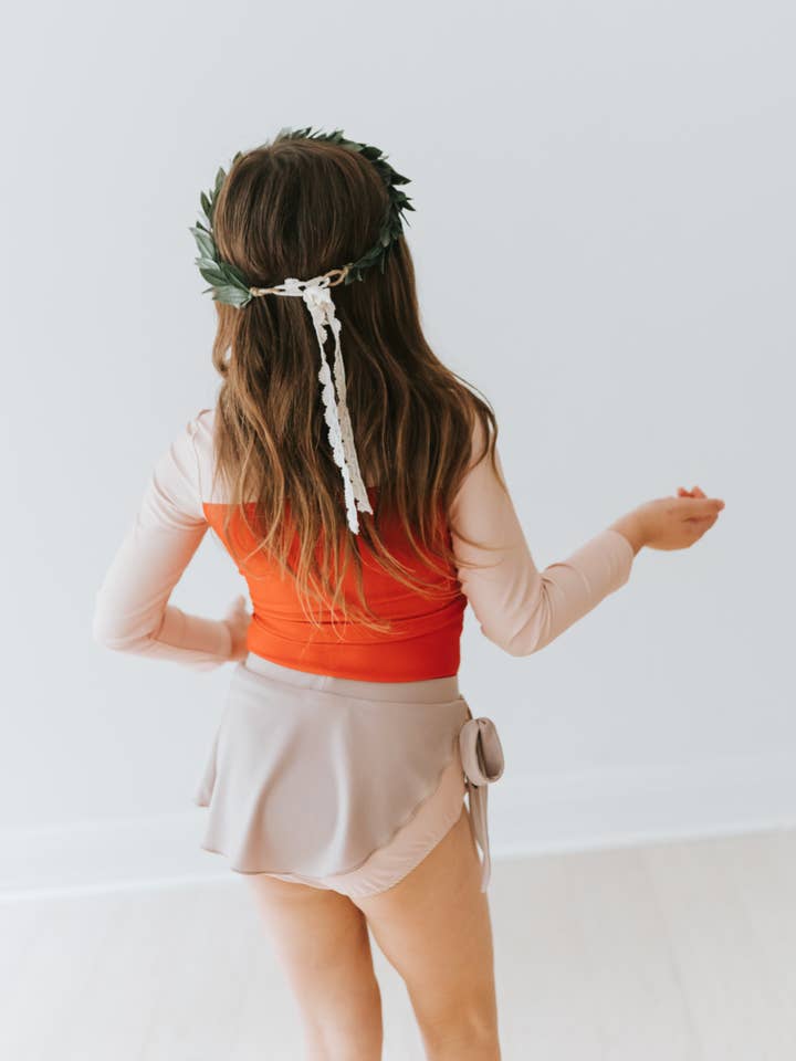 Only Little Once - Wholesale Rashguard - Kids - Polynesian Princess swim SPF50 rash guard swimsuit set 2