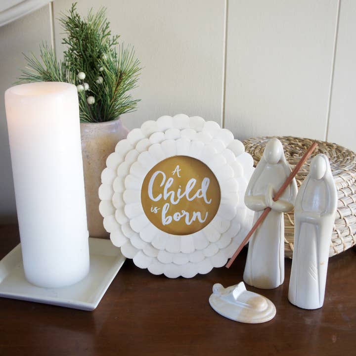 Venture Imports LLC - Wholesale Nativity Scene Decor - 3 Piece Nativity, Natural2