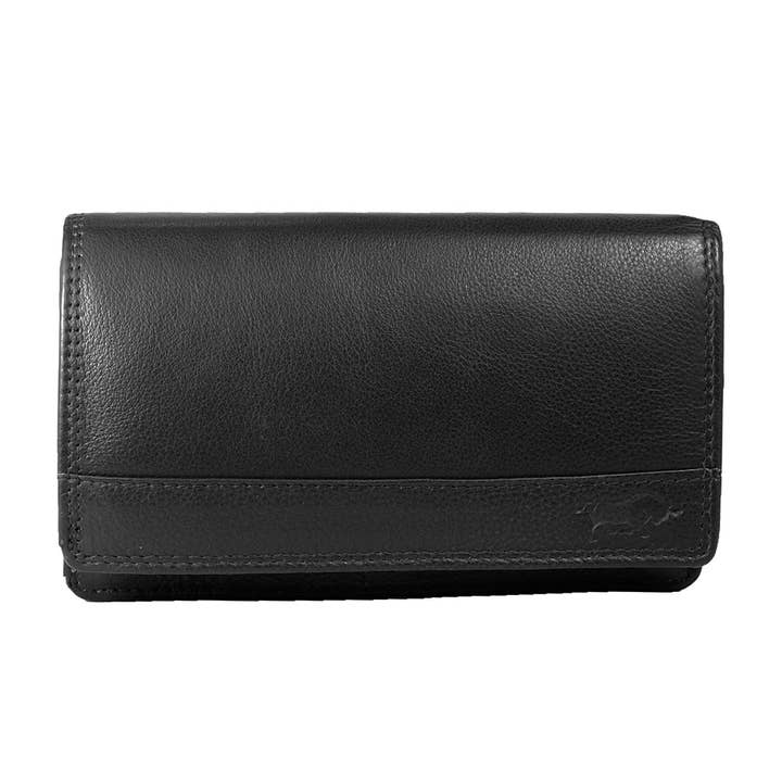 Wallet Leather Ladies RFID - Leather Woman Harmonica Wallet for wholesale by Arrigo