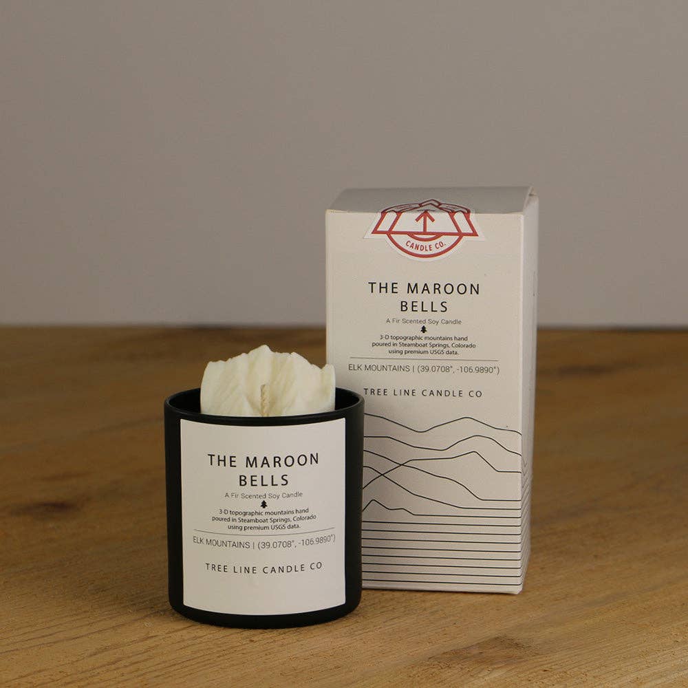 Tree Line Candle Co – Vela em jarro/copo por atacado – Vela Maroon Bells2