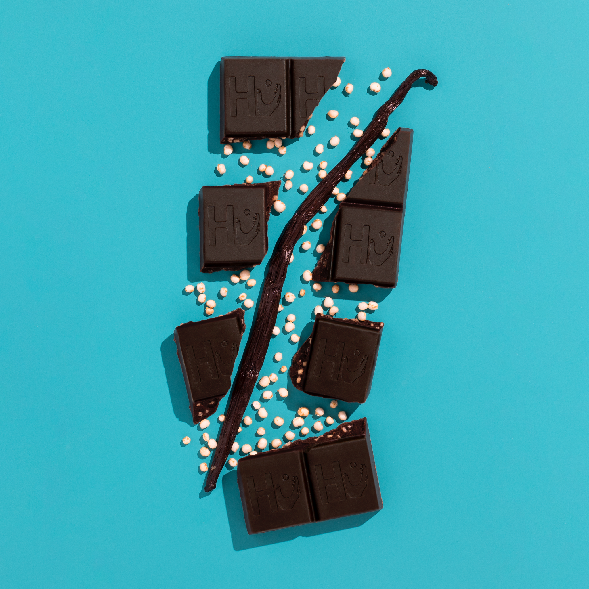 Hu – wholesale Chocolate bar – Hu Vanilla Crunch Dark Chocolate Bar - Box of 122