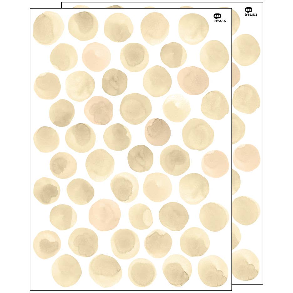 tresxics – wholesale Fönster-/väggdekal – Väggklistermärken akvarell prickar15