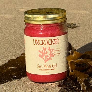 Uncracked - Wholesale Oral Supplement/Vitamin - Strawberry-Beet Sea Moss Gel0