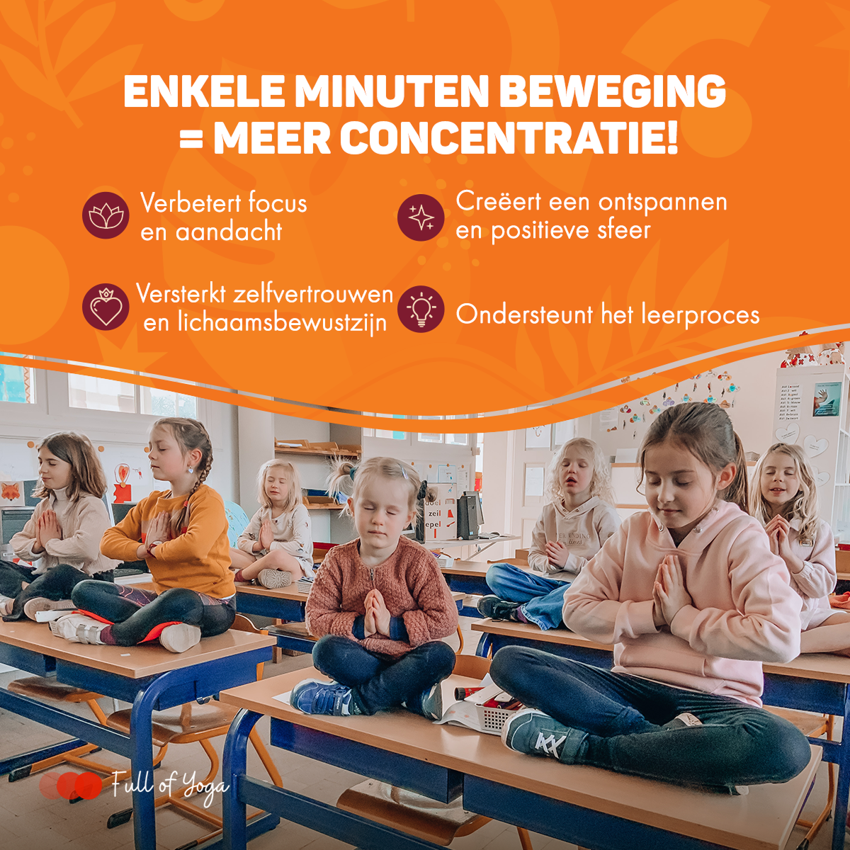 Full of Yoga - Wholesale Learning Cards - Kids & Baby - Yoga op en naast je stoel – kaartenset voor thuis, klas & kantoor3