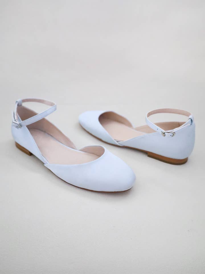 Kailee P. - Wholesale Flats – Women’s - Satin Round Toe Evening Flat with Ankle Strap17