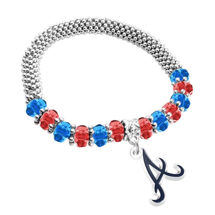 MLB Atlanta Braves 2-Tone Bangle Bracelet for wholesale by Simran International