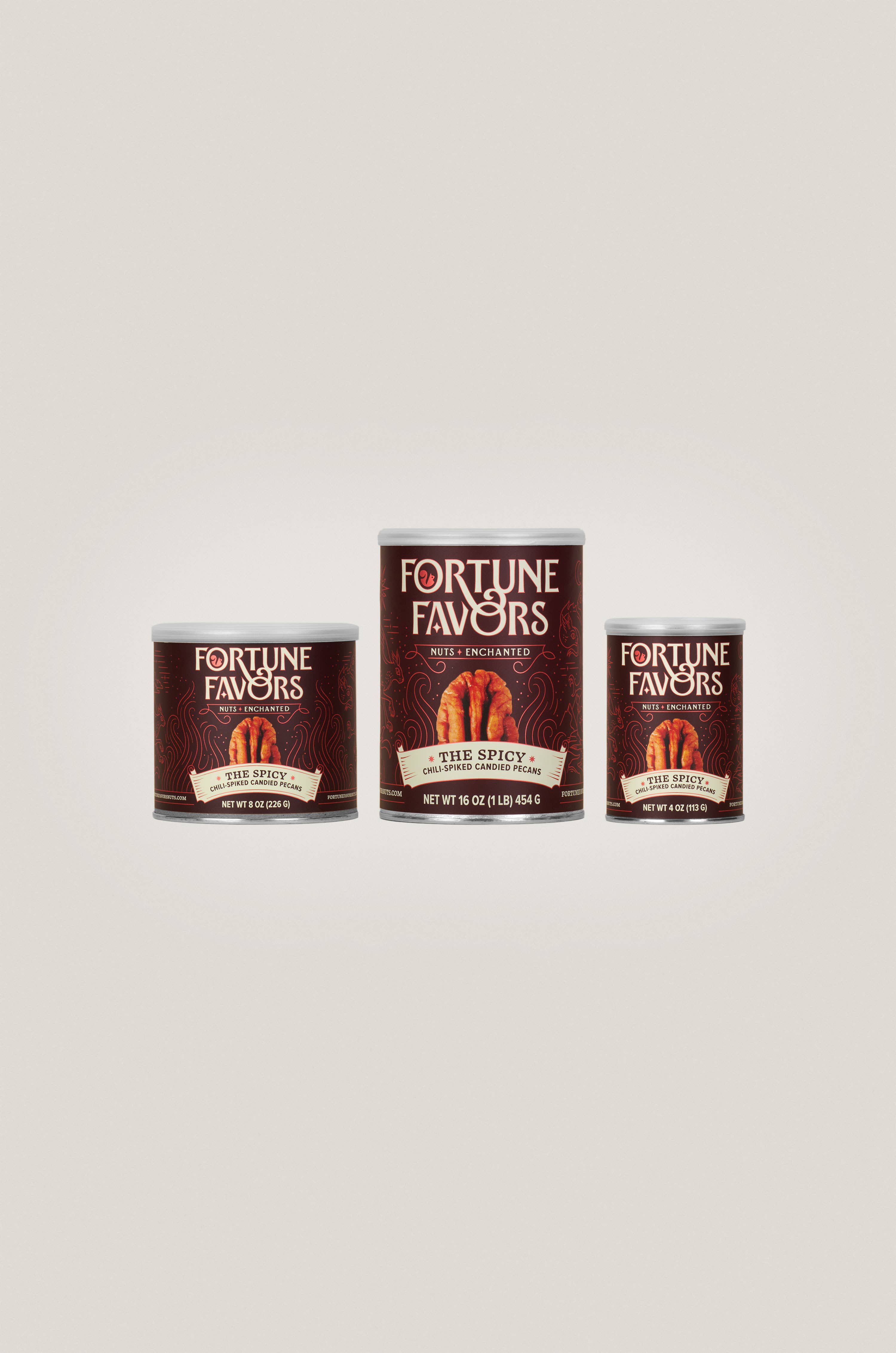 Fortune Favors - Wholesale Nuts - 8oz Fortune Favors The Spicy Candied Pecans3