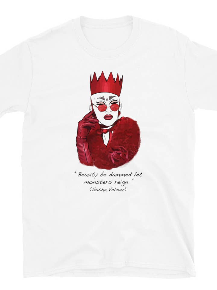 Unisex-t-shirt Sasha Velour från Rupaul för wholesale av El loco del Pelo Rizo