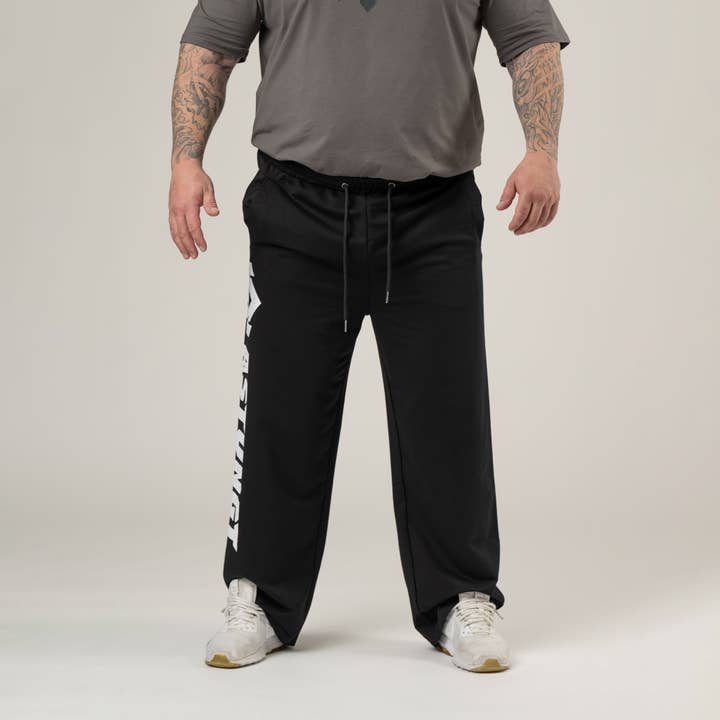 Astungt – wholesale Athletic tracksuit bottoms / joggers – Men's – Black Oversized Sweatpants