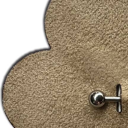 Pastease® - Wholesale Nipple Pasties - Women's - Pierced Pasties: Nude Breast Petals with Barbell Piercing