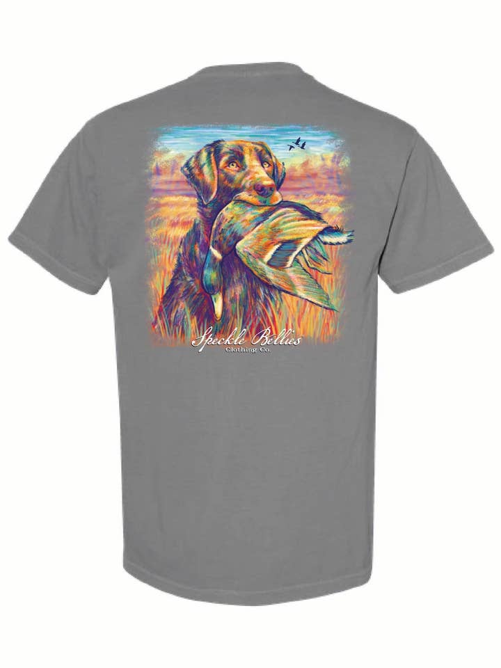 Speckle Bellies Clothing Company - Wholesale Screen Printed T-Shirt - Unisex - Dog Duck