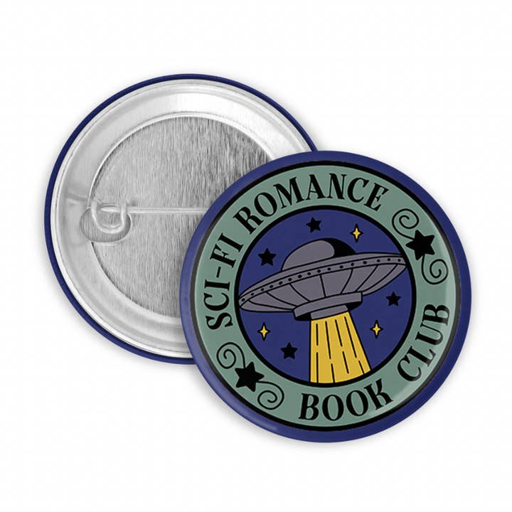 Chapa de Solapa del Club de Lectura de Romance de Ciencia Ficción para venta al por mayor de The Pin Pal Club