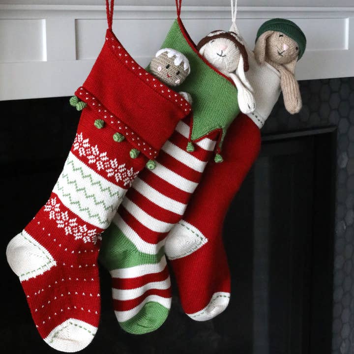 Melange Collection - Wholesale Holiday Stocking - Nordic Smooth-Cuff Stocking3