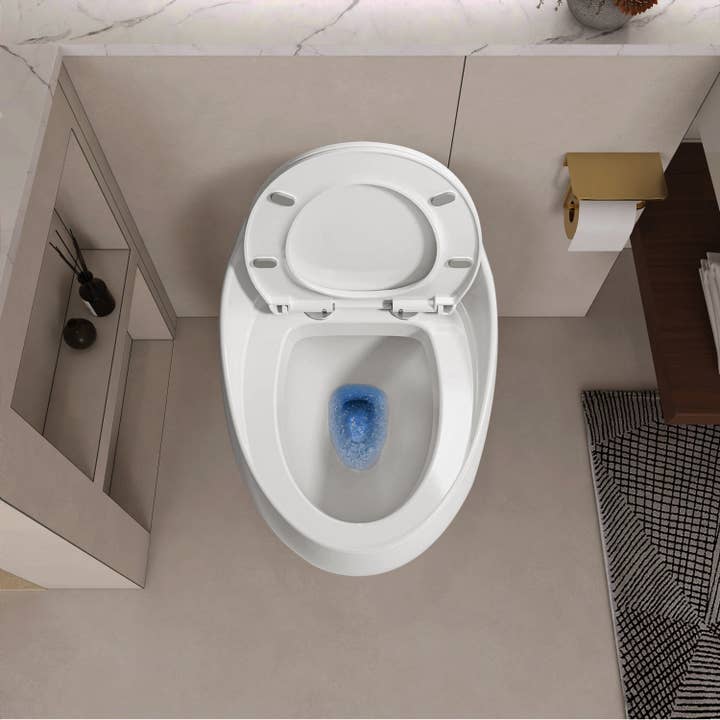 39F Inc. - Wholesale Toilet Seat Cover - 1-Piece 1.28 GPF Single Flush Egg Shape Toilet in White12