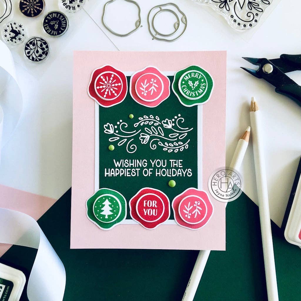 Hero Arts + Spellbinders Wholesale - Vente Matériels de bricolage - Ensemble de tampons et matrices pour sceaux de cire Hero Arts0