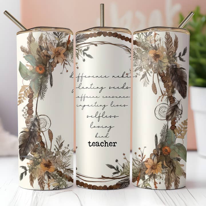 Profession : Professeur Boho Tumbler pour la vente par FloBama Girls Wholesale