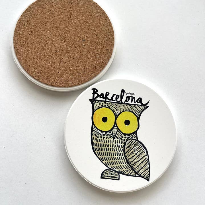 Barcellona Sottobicchieri Ceramica per la vendita all'ingrosso da parte di Sol Courreges Boné Gifts