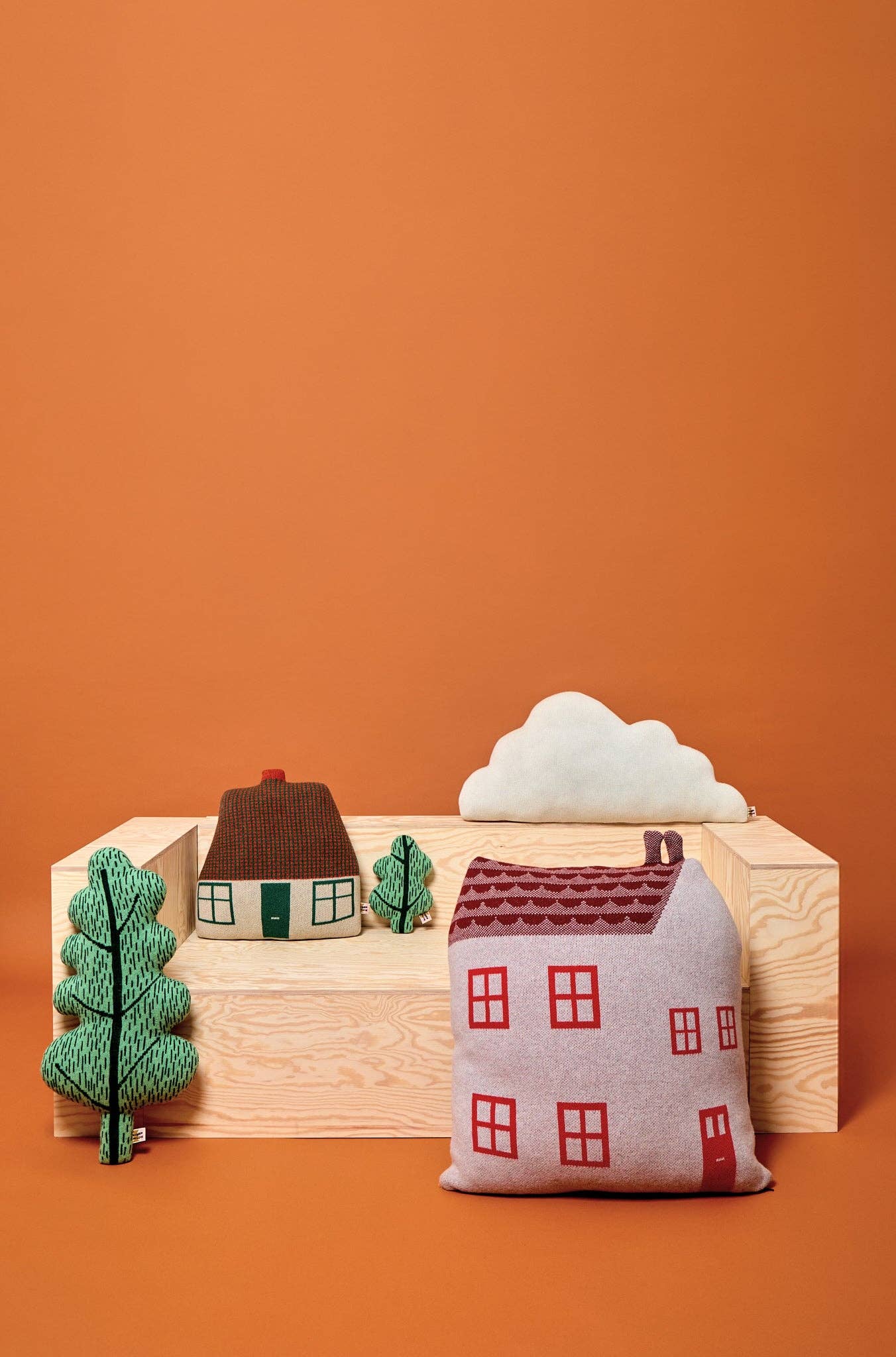 Donna Wilson – Almofada decorativa/de sofá por atacado – Almofada Cottage - Verde2