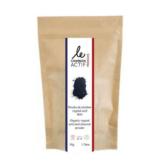 Charbon actif végétal français BIO en poudre pour la vente par Bijin