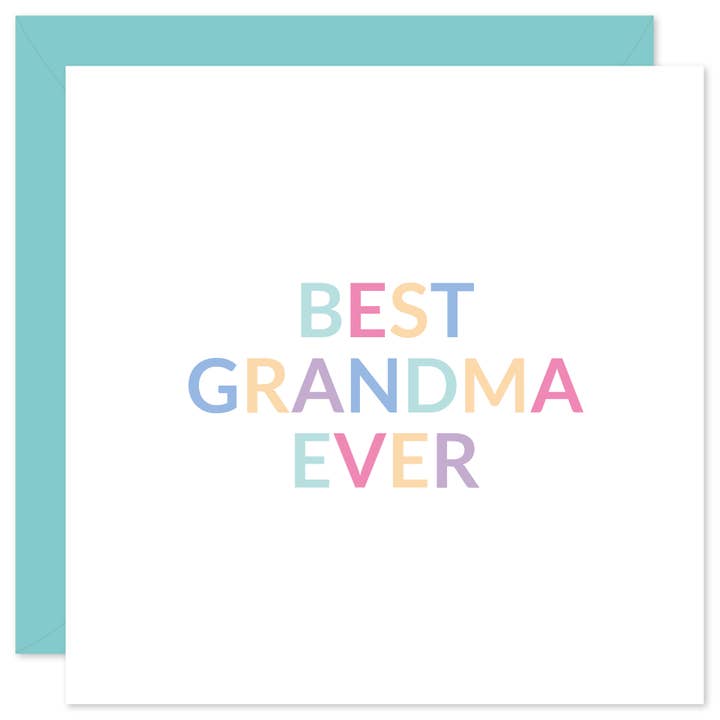 Best Grandma Ever Card for wholesale by Purple Tree Designs
