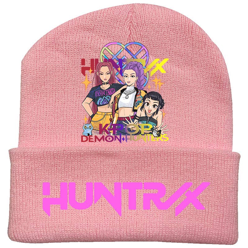 Lilyrosy（Duty free) - Wholesale Beanie - Kids - K-POP Demon Hunters Custom Knit Beanie,Adult & Kids Friendly0