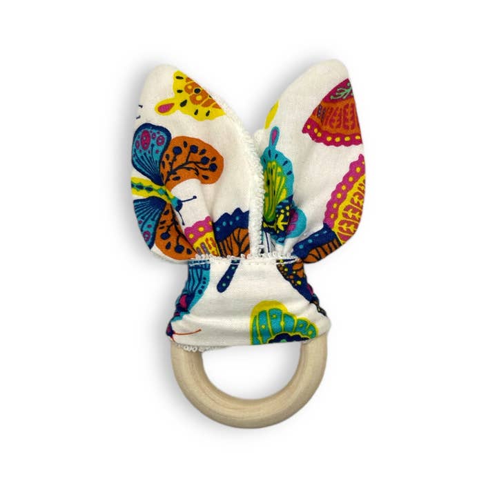 Jolly Bundles - Wholesale Teether (Not Clip-On) - Baby - Baby Teething Ring/Floral Wooden Teether/Baby Girl Gift Idea2