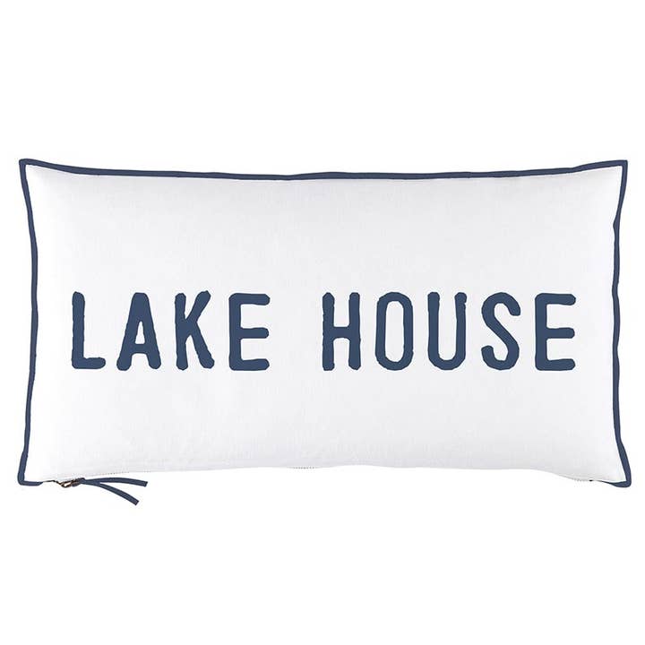 Face to Face Lumbar Pillow - Lake House for wholesale by Santa Barbara Design Studio by Creative Brands