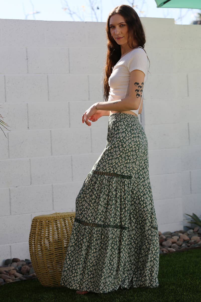 ANGIE – wholesale Pants – Women's – 25R84-W980 ELASTIC WAIST WIDE LEG PANTS WITH LACE TRIM3