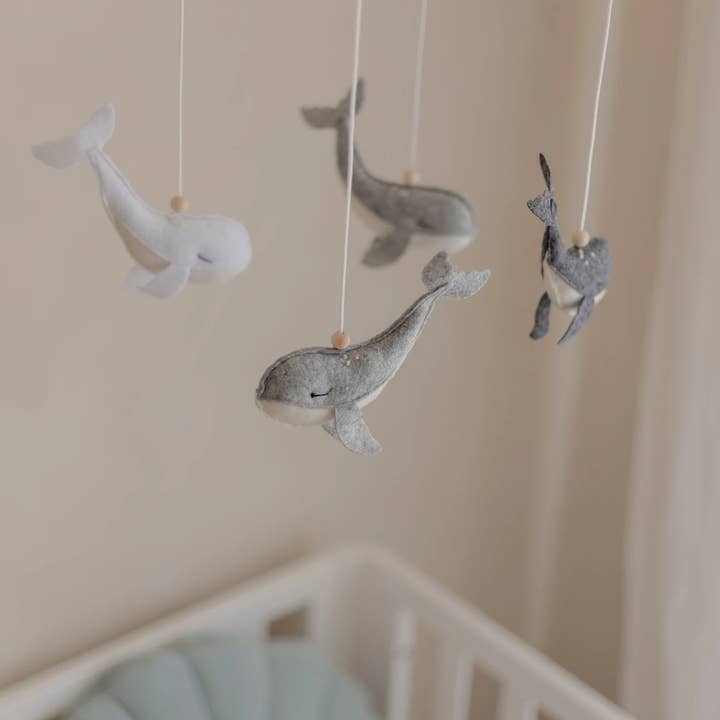 Poppet and Wildflower - Vendita all'ingrosso Giostrina culla - Cellulare per bambini Whale Nursery2