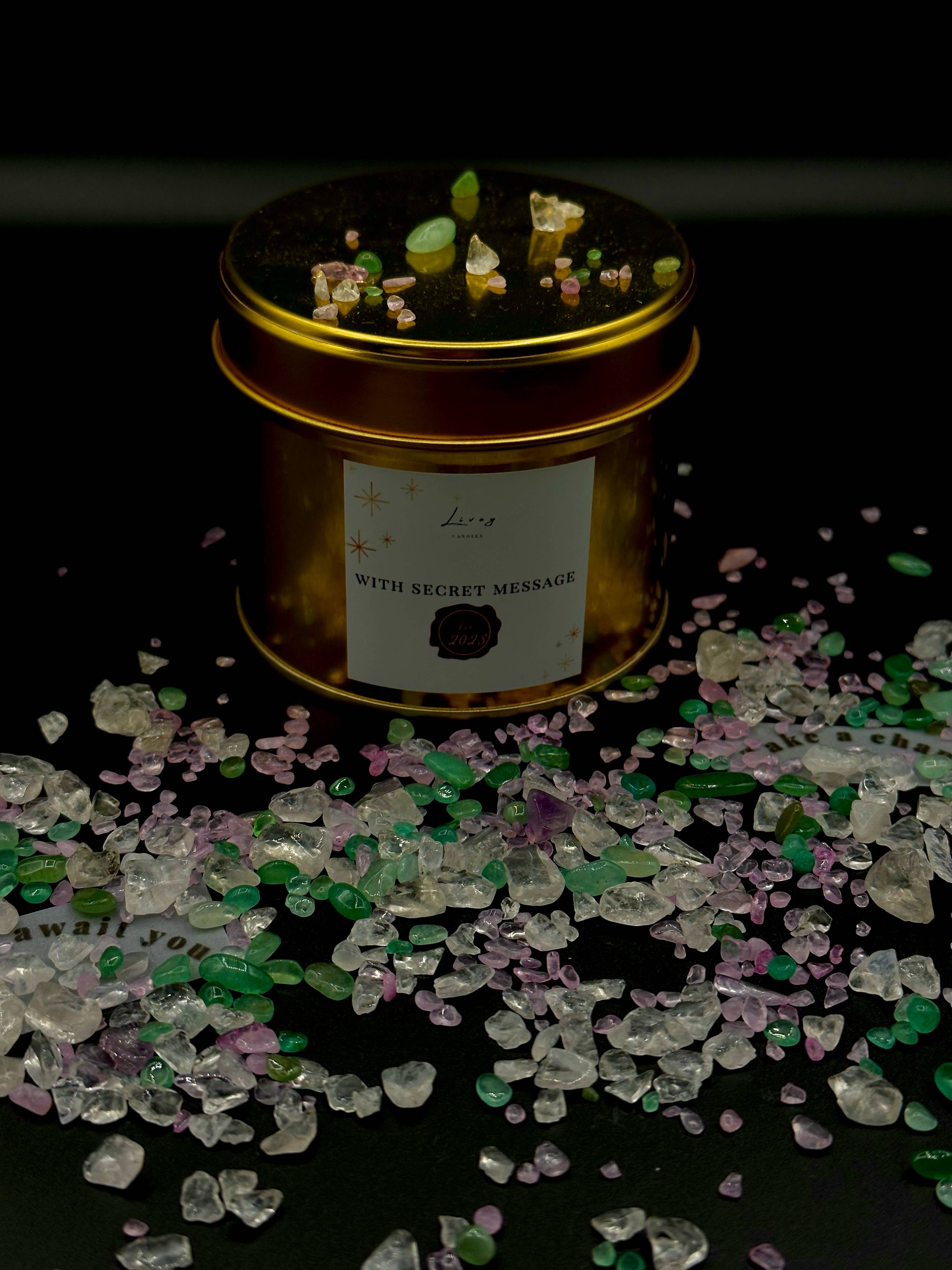 LIVEY candles - Wholesale Travel Candles - Secret Message Reveal Candle — A Surprise Inside