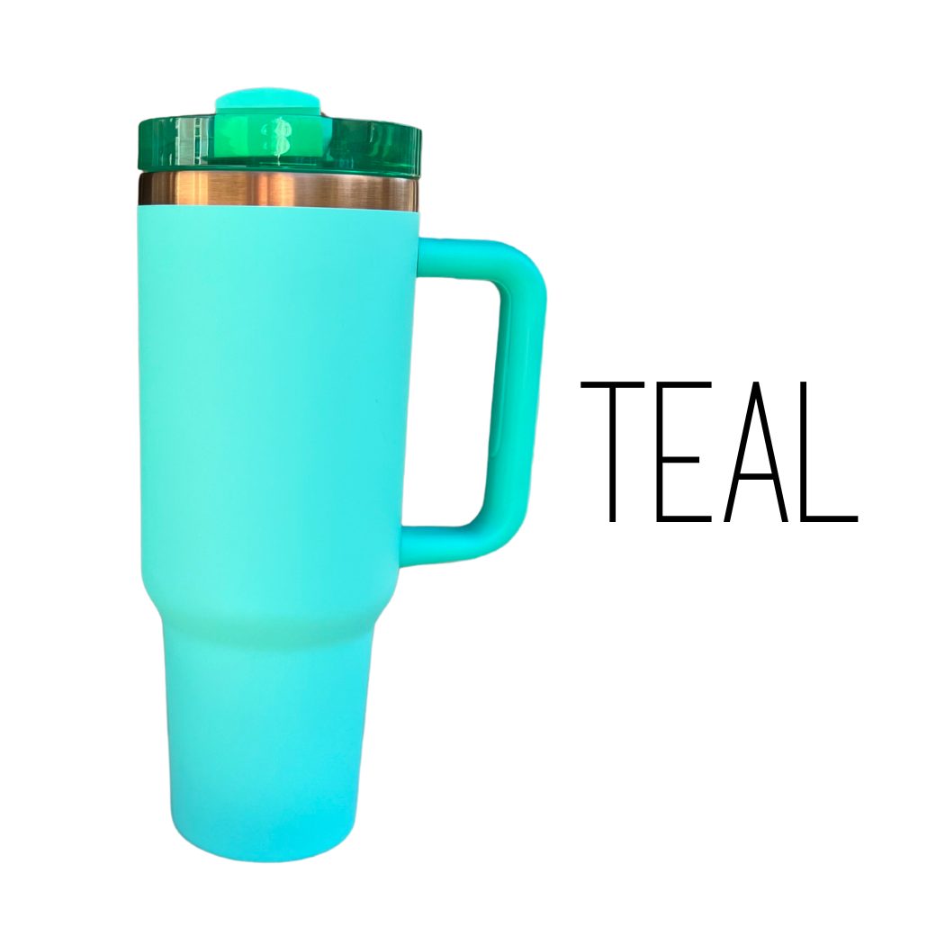 Sublimation Kings of Florida - Wholesale Insulated Mug/Tumbler - 40oz Colored Copper Tumbler with Handle | Powder Coated0