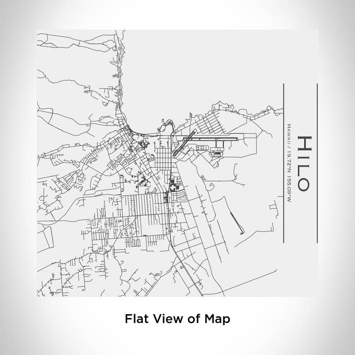 JACE.design - Wholesale Insulated Mug/Tumbler - Hilo HI Map Tumbler in Matte White1
