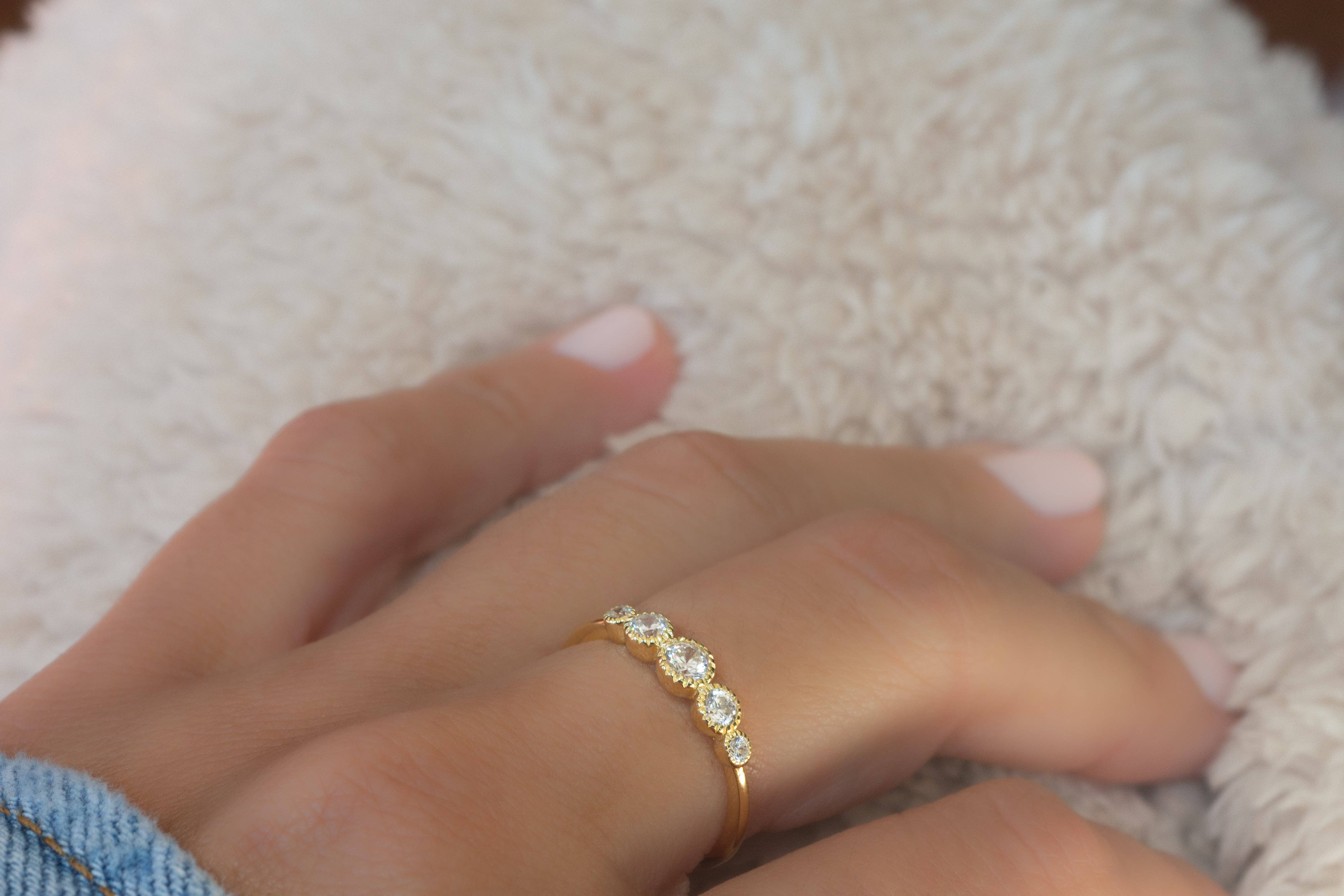 Sami Jewels - Vendita all'ingrosso Anelli multipietra - Anello con castone 53